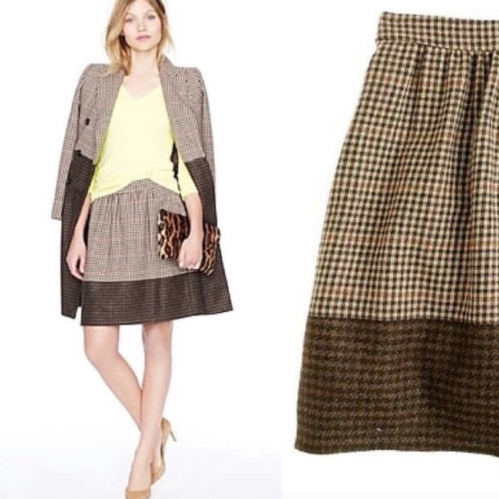 Jcrew color block skirt